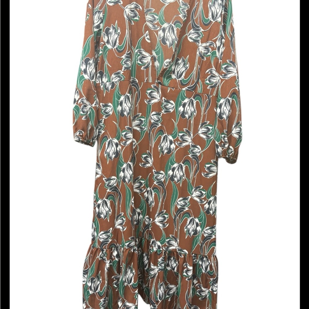 Nasty Girl Floral Brown Dress